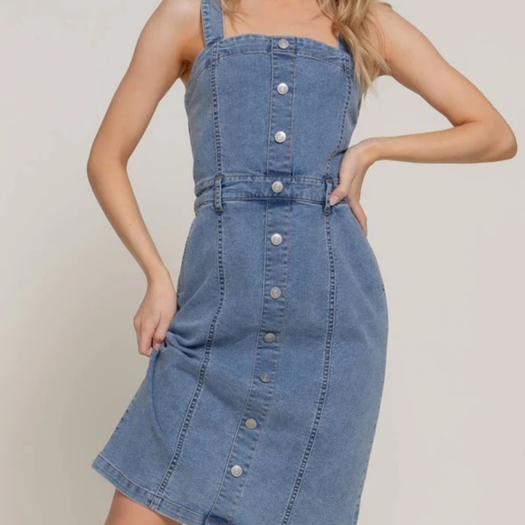 NWT Western Denim Jean Dress - Picture 2 of 4